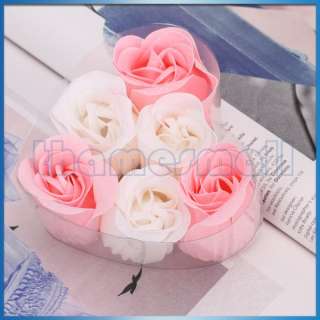 Bath Body Hand Clean Soap Rose Flower Petals Shape Decor Gift 9 Colors 