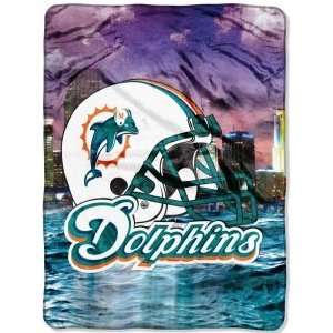  Americans Sports Miami Dolphins 60x80 Royal Plush 