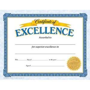  Certificate Of Excellence 30/Pk