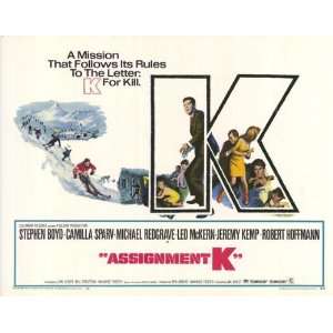 Assignment K Movie Poster (11 x 14 Inches   28cm x 36cm) (1968) Style 