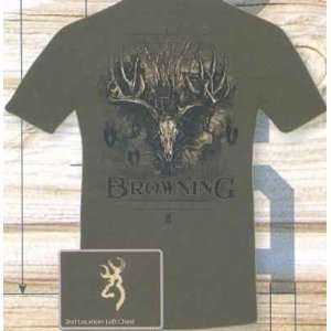 Browning Short Sleeve Tee Big Extreme Olive MD Sports 