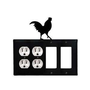    Rooster   Double Outlet, Double GFI Electric Cover Electronics