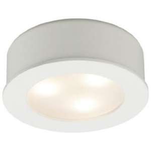   LEDme White Finish LED Under Cabinet Button Light
