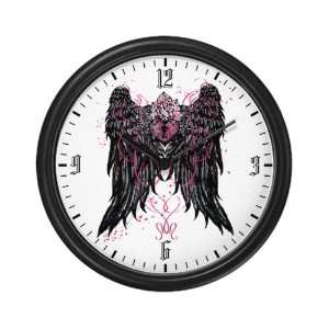  Wall Clock Heart Locket with Wings 