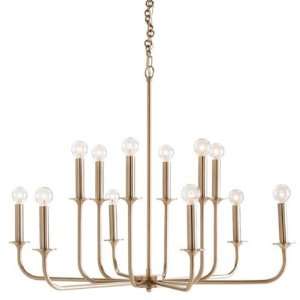   Metal Chandelier   12 Light   Brushed Nickel Finish   Breck Collection