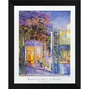    Laura Lee FRAMED Art 26x32 Reservations At Eight