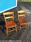 Ethan Allen Baumritter Heirloom Maple Dining Chairs 2  