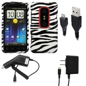  HTC Evo 3D   Combo Set Includes Hard Snap On Protective Case Custom 