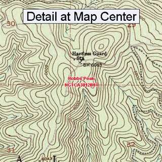  USGS Topographic Quadrangle Map   Robbs Peak, California 