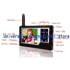  direct 3.5 inch wireless video door phone+recording images function 