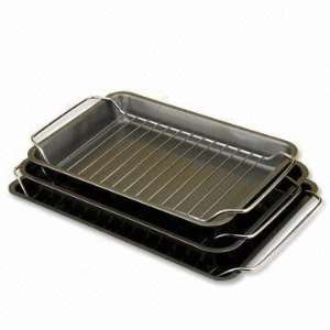  Roaster Pans with Chrome Racks 6pc Set 