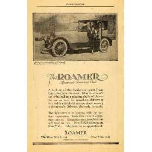  1917 Ad Roamer Car Julia Sanderson Town New York Motor 