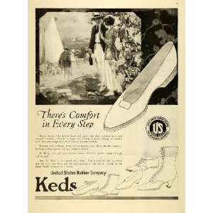  1919 Ad United States Rubber Keds Womens Shoes Boots 