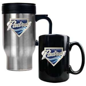  San Diego Padres MLB Stainless Steel Travel Mug & Black 