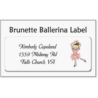  Brunette Ballerina Label 