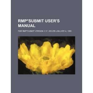  RMP*Submit users manual for RMP*Submit version 1.07 