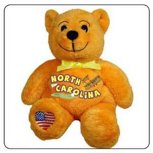  North Carolina Symbolz Plush Orange Bear Stuffed Animal 