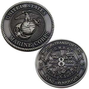  USMC 8th Motor Transport BN Challenge Coin Everything 