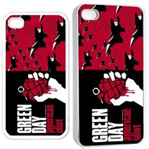  greenday red iPhone Hard 4s Case White Cell Phones 