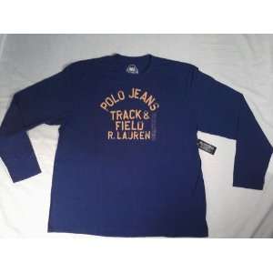  Polo Ralph Lauren Royal Blue Long Sleeve Shirt Size Xl 