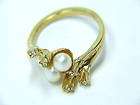 BEAU JEWELS VINTAGE JEWELRY FAUX PEARL COSTUME RING  