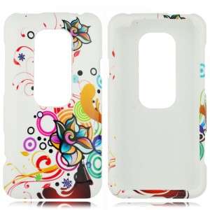   Autumn Flower Hard Case Snap on Phone Cover for Sprint HTC EVO 3D