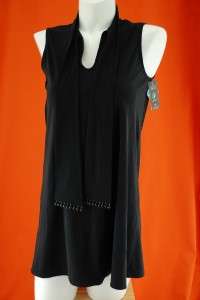 KARLA COLLETTO BLACK BEADED DRESS COVER S NWT $294  