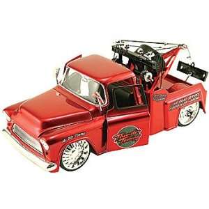  Chevy 1955 Tow Truck Die Cast Collectible 124 Scale Model 