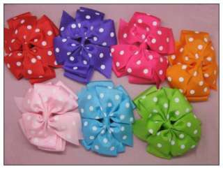   pcs 4 inch Girl Costume Boutique Large Hair Bows Clip for gift  
