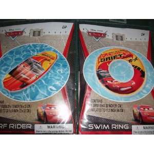  Disney PIXAR Cars Infaltable Swim Ring and Surf Rider 