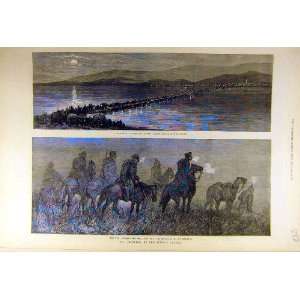   1877 War Sistova Bridge Russian Officers Muezzin Print