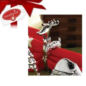  Mud Pie Gifts  Holiday 127195 B Napkin Ring Reindeer 