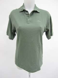 LACOSTE Moss Green Short Sleeve Polo Shirt Sz 16  