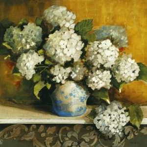  Diana Watson   Hydrangea In Blue And White Vase