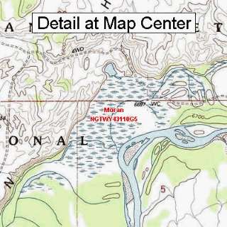   Quadrangle Map   Moran, Wyoming (Folded/Waterproof)