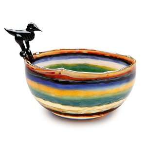  Black Crow Striped Bowl