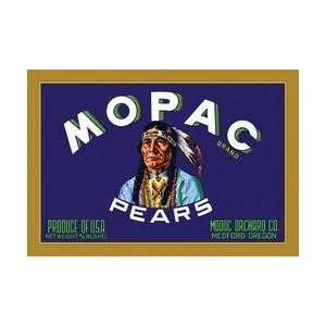  Mopac Brand Pears 20x30 poster