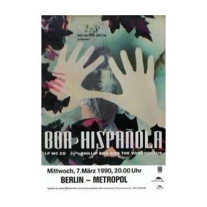  PHILLIP BOA Hispanola March 7th April 1990 Music Poster 