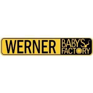   WERNER BABY FACTORY  STREET SIGN