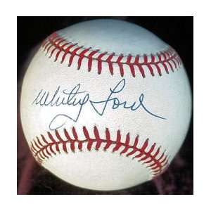 Whitey Ford Autographed Ball   Hof Yankee  Sports 