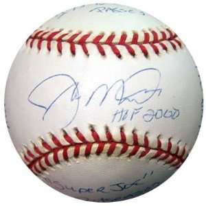  Joe Montana Signed Football   Stat NL Baseball #/1000 PSA 