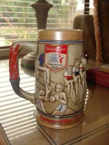 1984 Budweiser Mug Ceramarte Olympic Games Stein  
