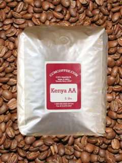 This is for 5 lbs. of our fresh American roasted Kenya AA coffee 