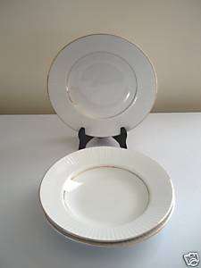 Gibson Housewares China Soup/Cereal Bowls White Gold 2  