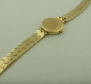 MICHAEL ANTHONY LADIES 14K YELLOW GOLD WATCH WITH SAPPHIRE CROWN 