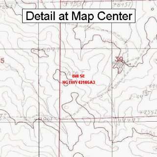  USGS Topographic Quadrangle Map   Bill SE, Wyoming (Folded 