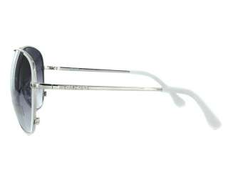 NEW Michael Kors M2045S 105 Silver White Aviator Sunglasses  
