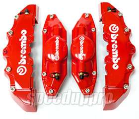 RED Brembo Look Brake Caliper Cover Set Front/Rear  