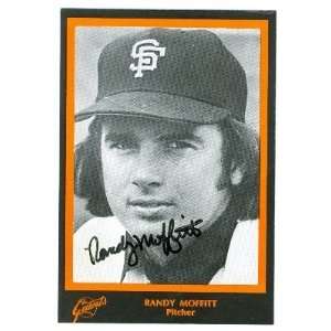  Randy Moffitt Autographed/Hand Signed postcard 1977 San 