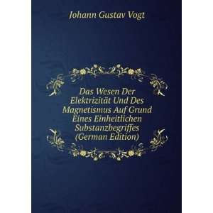   Substanzbegriffes (German Edition) Johann Gustav Vogt Books